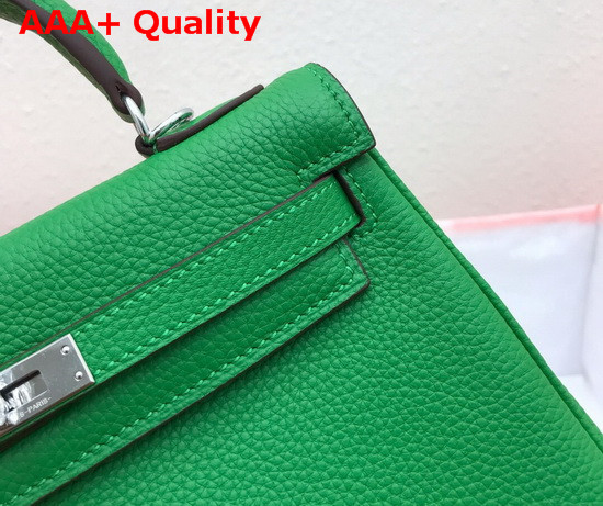 Hermes Kelly 25 in Green Togo Calfskin Replica