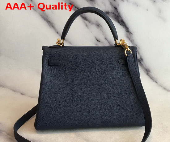 Hermes Kelly 25 in Navy Togo Calfskin Replica