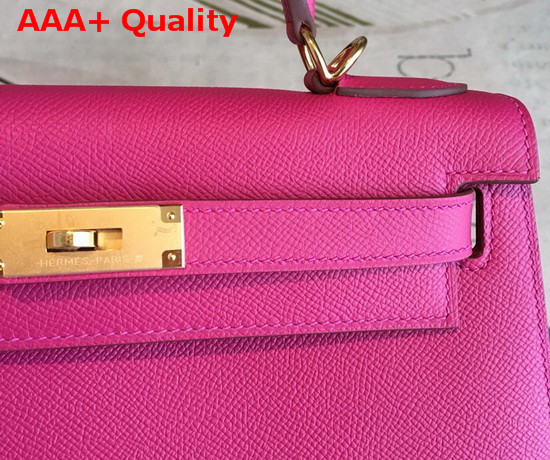 Hermes Kelly 25 in Pink Epsom Calfskin Replica