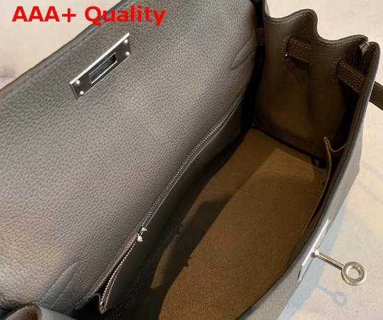 Hermes Kelly 25 in Taupe Togo Calfskin Replica