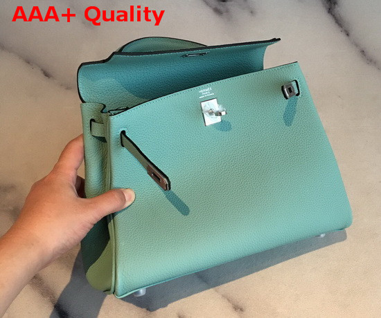 Hermes Kelly 25 in Turquoise Togo Calfskin Replica