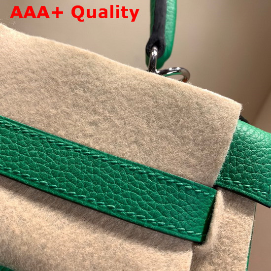 Hermes Kelly 28 Bag Green Togo Calfskin Hand Stitching Replica
