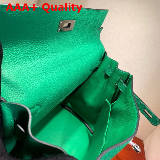 Hermes Kelly 28 Bag Green Togo Calfskin Hand Stitching Replica