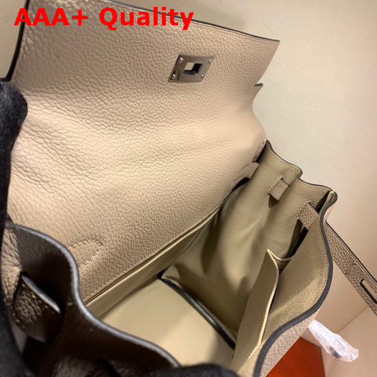 Hermes Kelly 28 Bag Light Grey Togo Calfskin Hand Stitching Replica