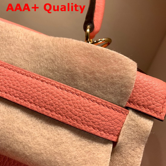 Hermes Kelly 28 Bag Pink Togo Calfskin Hand Stitching Replica