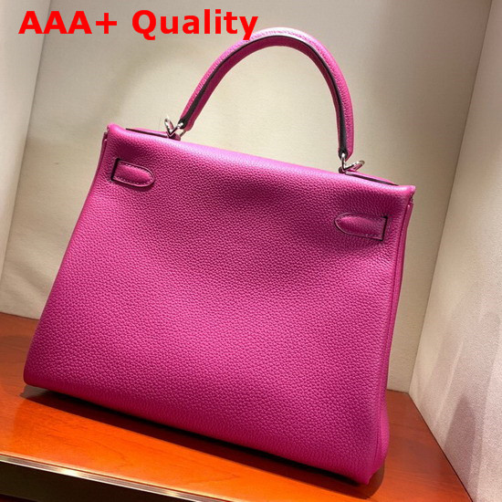 Hermes Kelly 28 Bag Rose Togo Calfskin Hand Stitching Replica