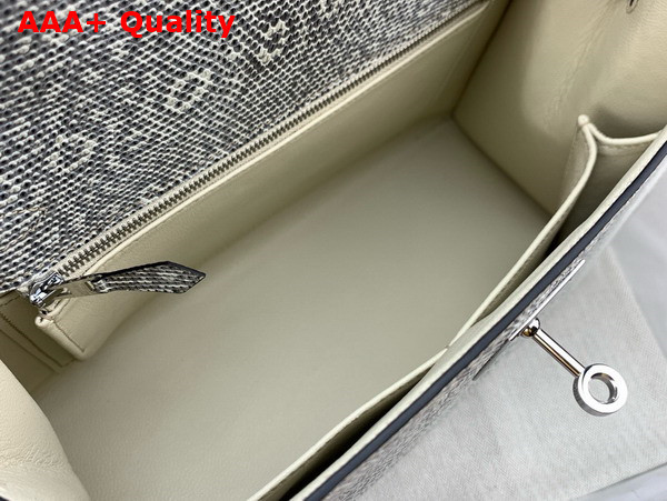 Hermes Kelly 28 in Gray Lizard Leather Replica