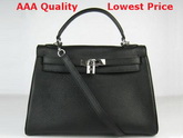 Hermes Kelly 32 Black Replica
