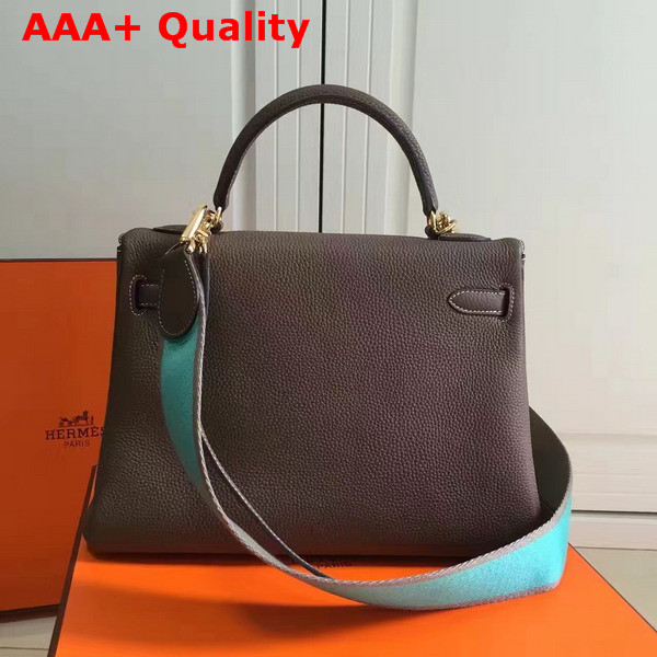 Hermes Kelly 32 Coffee Togo Leather Replica
