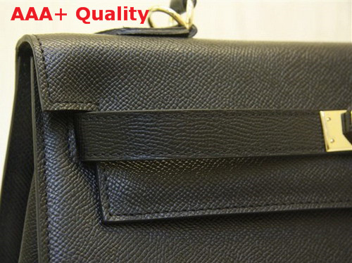 Hermes Kelly 32 Epson Leather Black Replica