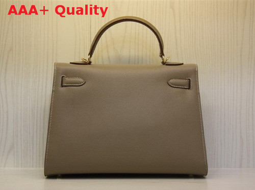 Hermes Kelly 32 Epson Leather Grey Replica