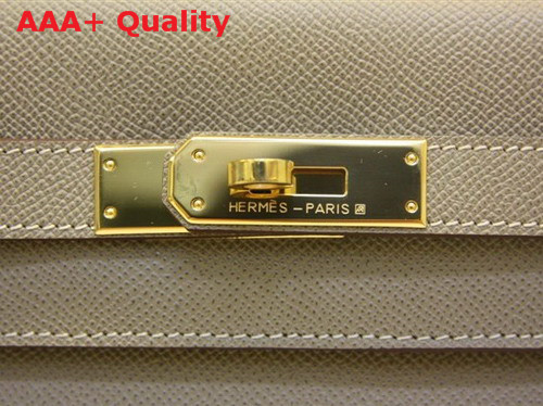 Hermes Kelly 32 Epson Leather Grey Replica
