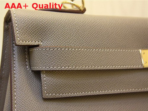 Hermes Kelly 32 Epson Leather Grey Replica