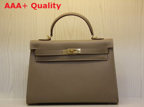 Hermes Kelly 32 Epson Leather Grey Replica