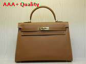 Hermes Kelly 32 Tan Epson Leather Replica