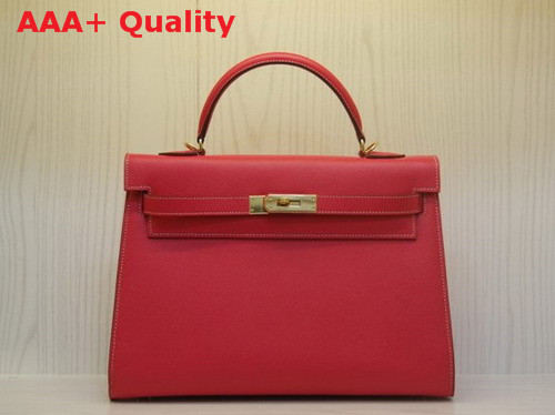 Hermes Kelly 32 Epson Leather Watermelon Replica