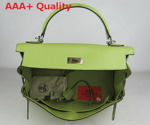 Hermes Kelly 32 in Green Togo Leather Replica