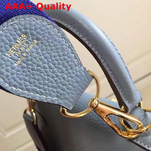Hermes Kelly 32 Light Blue Togo Leather Replica