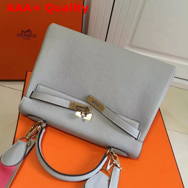 Hermes Kelly 32 Light Grey Togo Leather Replica