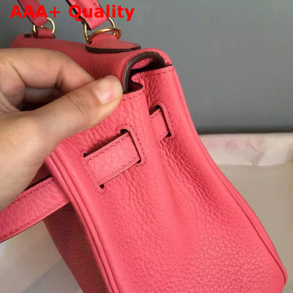 Hermes Kelly 32 Pink Original Leather Replica