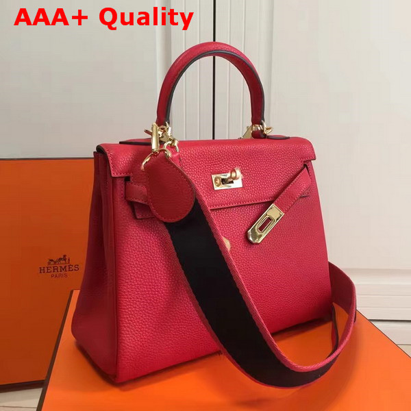 Hermes Kelly 32 Red Togo Leather Replica