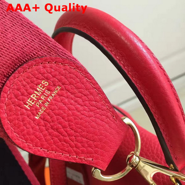 Hermes Kelly 32 Red Togo Leather Replica