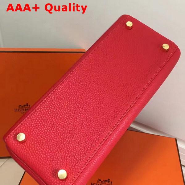 Hermes Kelly 32 Red Togo Leather Replica