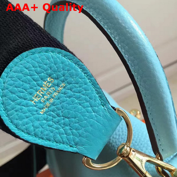 Hermes Kelly 32 Turquoise Togo Leather Replica
