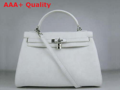 Hermes Kelly 32 White Silver Replica