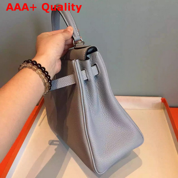 Hermes Kelly 32 in Light Blue Original Leather Replica