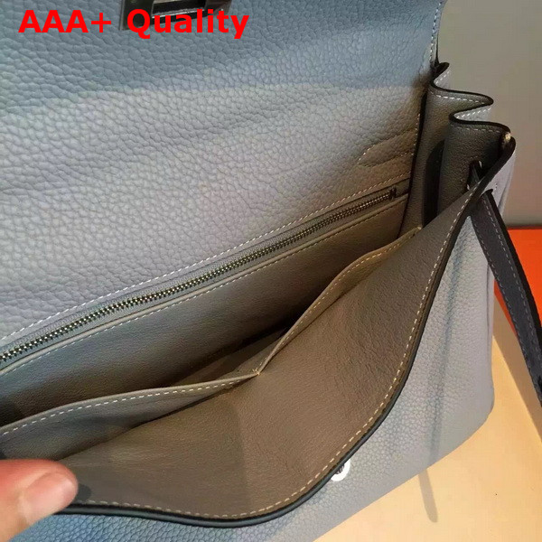 Hermes Kelly 32 in Light Blue Original Leather Replica