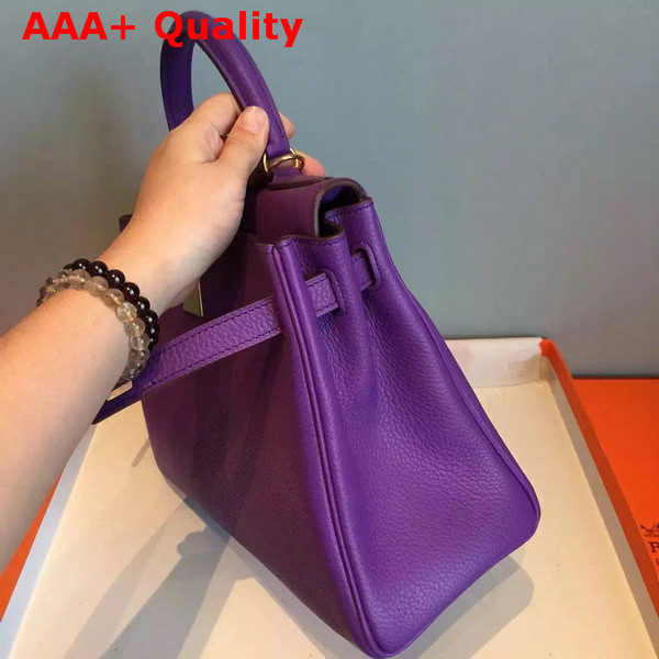 Hermes Kelly 32 in Purple Original Leather Replica