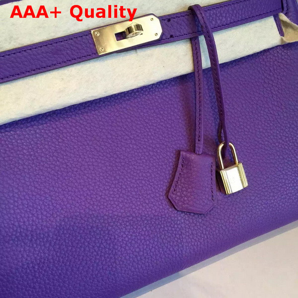 Hermes Kelly 32 in Purple Original Leather Replica