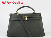 Hermes Kelly 35 Black Gold Replica