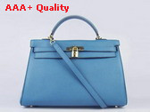 Hermes Kelly 35 Blue Gold Replica