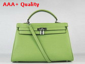 Hermes Kelly 35 Green Silver Replica