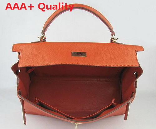 Hermes Kelly 35 Orange Gold Replica