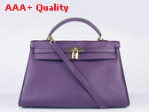 Hermes Kelly 35 In Purple Leather Replica
