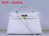 Hermes Kelly 35 White Gold Replica