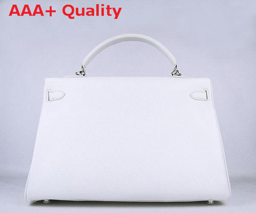Hermes Kelly 35 White Silver Replica