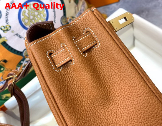 Hermes Kelly Ado Backpack Gold Togo Calfskin Leather Replica