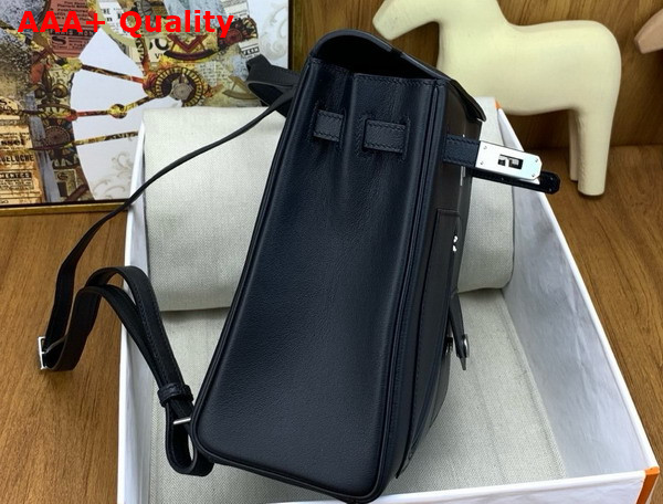 Hermes Kelly Ado Rock Backpack in Noir Swift Calfskin Replica