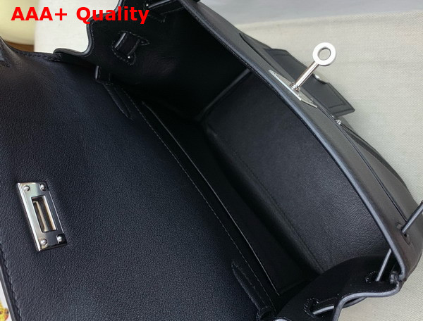 Hermes Kelly Ado Rock Backpack in Noir Swift Calfskin Replica