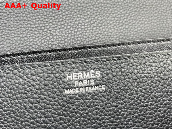 Hermes Kelly Depeches 36 Briefcase in Black Togo Leather Replica