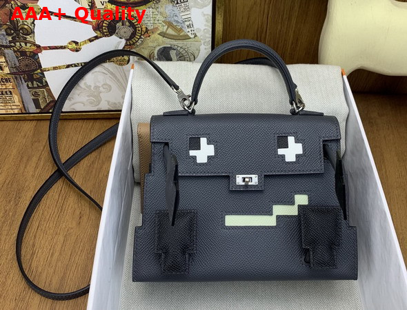 Hermes Kelly Doll Picto Black Epsom Leather Replica