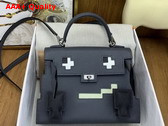 Hermes Kelly Doll Picto Black Epsom Leather Replica