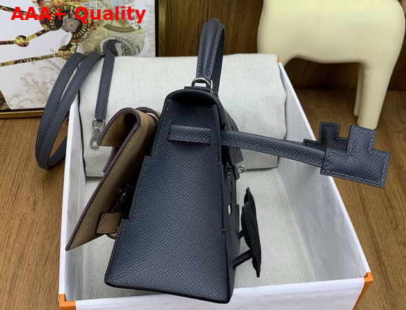 Hermes Kelly Doll Picto Black Epsom Leather Replica
