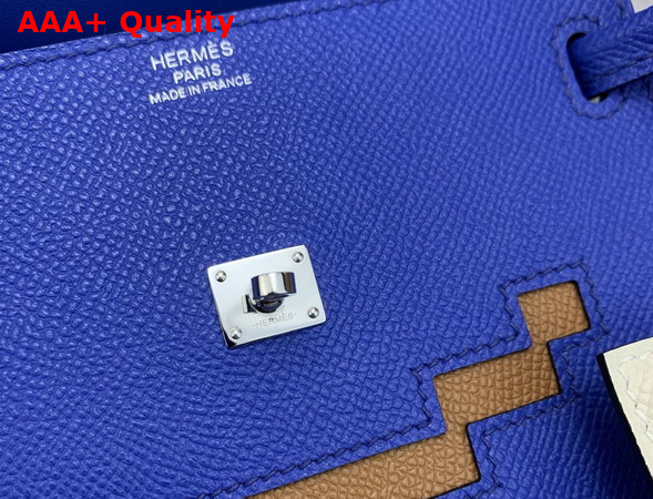 Hermes Kelly Doll Picto Blue Epsom Leather Replica