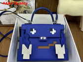 Hermes Kelly Doll Picto Blue Epsom Leather Replica
