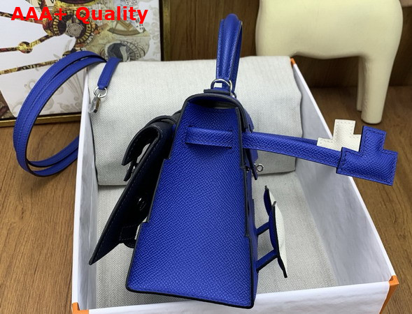 Hermes Kelly Doll Picto Blue Epsom Leather Replica